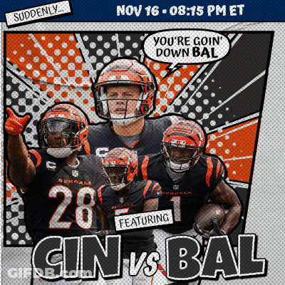 Football Game Advertisement Cincinnati Vs Baltimore GIF
