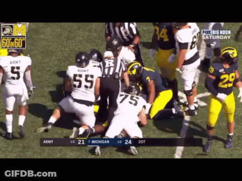 Football Game Army Vs Michigan GIF