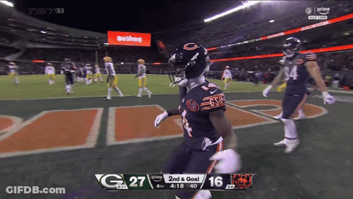 Football Game Bears Vs Giants GIF