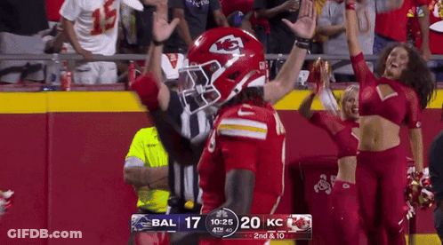 Football Game Between Bal 7 And KC 1 GIF