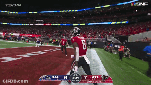 Football Game Between BAL And ATL GIF
