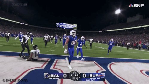 Football Game Between Bal And Buf On SNF GIF