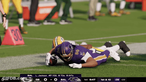 Football Game Between Bal And Hou GIF
