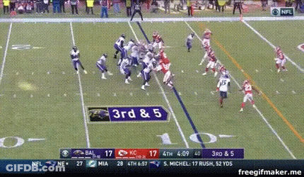 Football Game Between Bal And KC GIF
