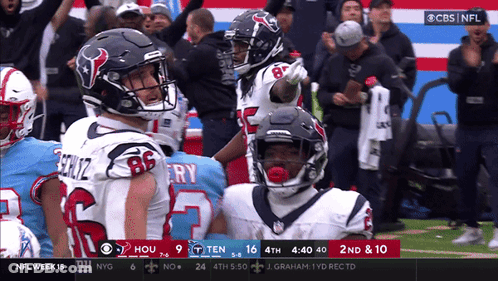 Football Game Between Bears And Texans GIF