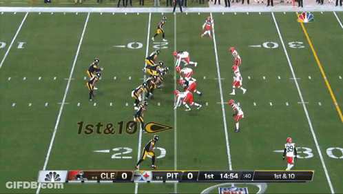 Football Game Between CLE And PIT GIF