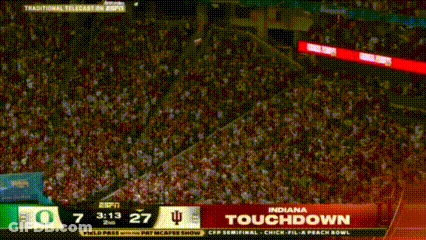 Football Game Between Indiana And Ohio State GIF
