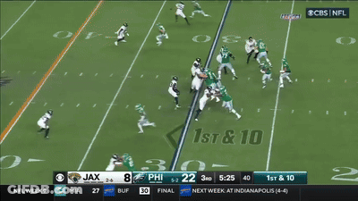 Football Game Between Jax And Eagles GIF