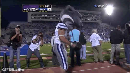 Football Game Between K-State And Kansas GIF