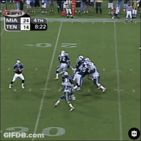 Football Game Between Miami And Tennessee GIF