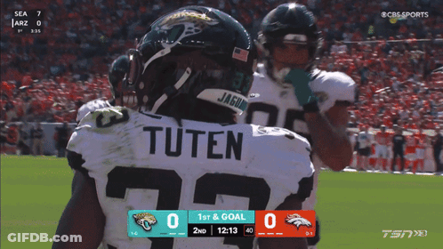 Football Game Between Sea And Arizona Broncos GIF