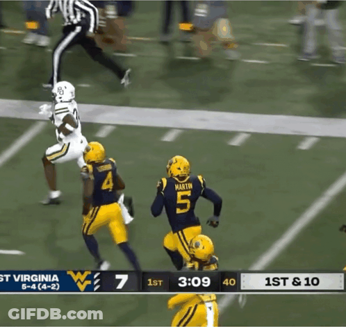 Football Game Between St Virginia And West Virginia GIF