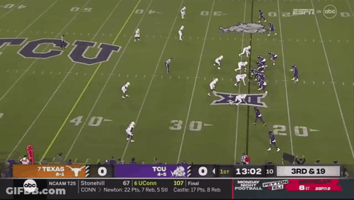 Football Game Between Texas And TCU GIF