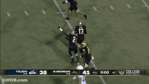 Football Game Between Toledo And W Michigan GIF
