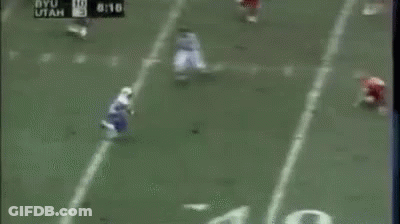 Football Game Between Utah And BYU At 8:16 GIF