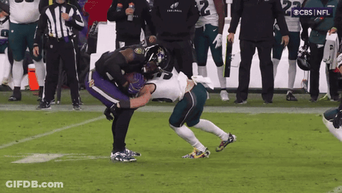 Football Game Broadcast On CBS GIF
