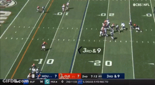 Football Game Broadcast On CBS GIF