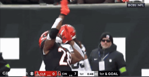 Football Game Broadcast On CBS GIF