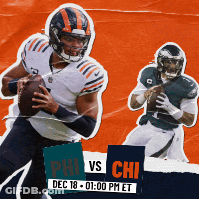 Football Game Flyer Bears Vs Eagles GIF