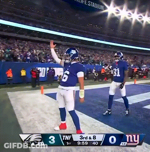 Football Game Giants Vs Eagles GIF