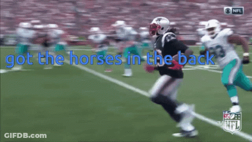 Football Game Got The Horses In The Back GIF