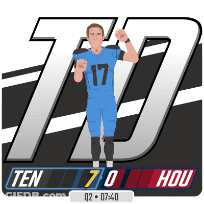 Football Game In Front Of 2Nd & 6 Sign GIF
