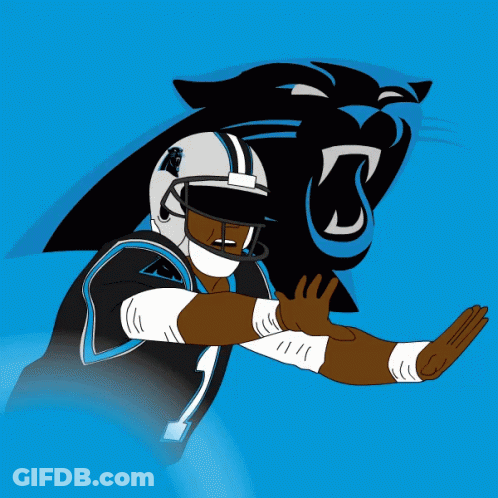 Football Game In Front Of Detroit Lions Banner GIF