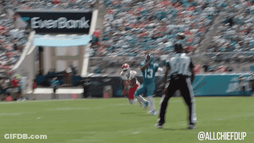 Football Game In Front Of EverBank Banner GIF