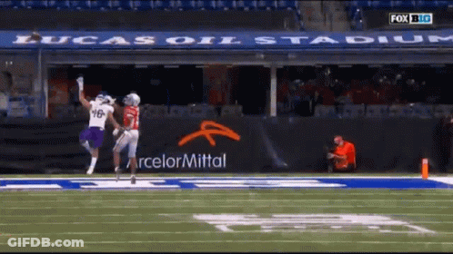 Football Game In Lucas Oil Stadium GIF