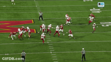 Football Game In Stadium Saying Big GIF