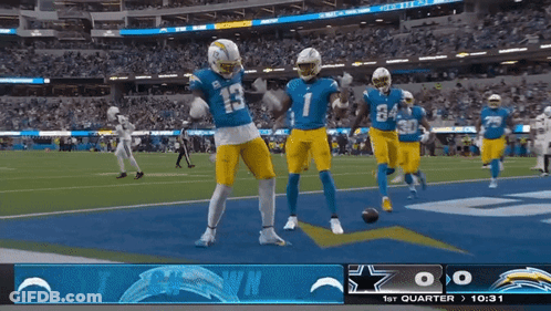 Football Game In Stadium Score 0 To 0 GIF