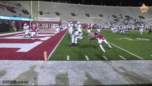 Football Game In Stadium With Star GIF
