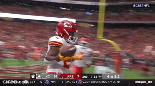 Football Game KC Vs Arizona On CBS GIF