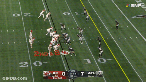 Football Game KC Vs ATL Score 7-0 GIF