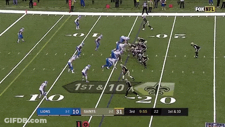 Football Game Lions Vs Saints On Fox NFL GIF