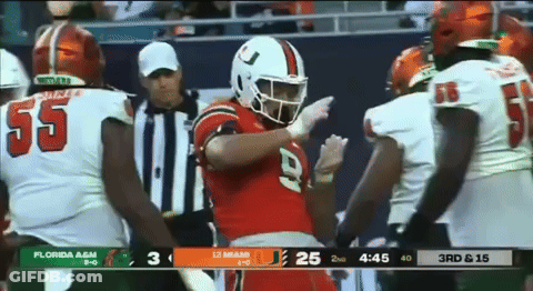 Football Game Miami Vs Florida A&M GIF