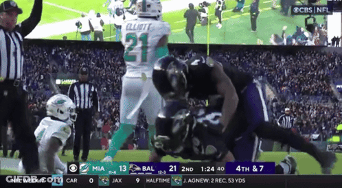 Football Game On CBS GIF