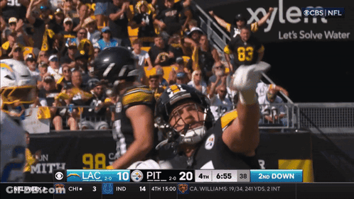 Football Game On CBS And NFL GIF