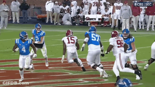 Football Game On CBS SEC Network GIF