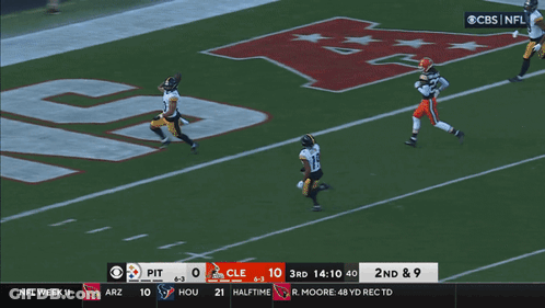 Football Game On CBS GIF