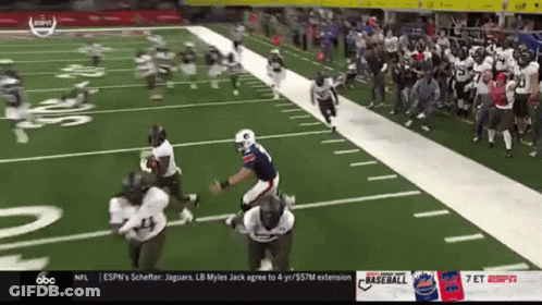 Football Game On ESPN And ABC GIF