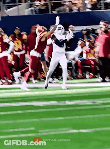Football Game On Field Saying Detail Media GIF
