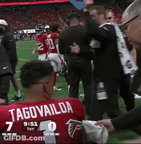 Football Game On Field With Atlanta GIF