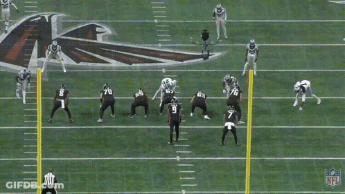 Football Game On Field With Atlanta GIF