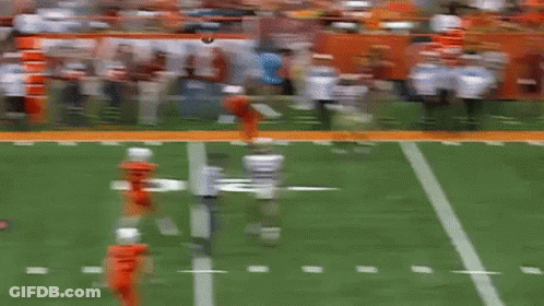 Football Game On Field With Center Circle GIF