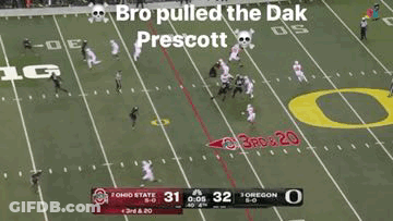 Football Game On Field With Scoreboard GIF