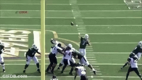 Football Game On Field With USA GIF