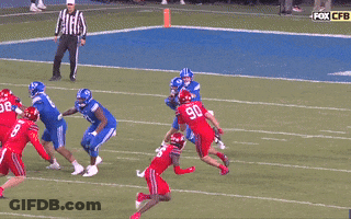Football Game On Fox CBS GIF