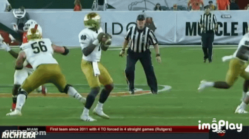 Football Game On Miami Richtera Team GIF