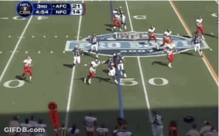 Football Game On Pro Bowl Field GIF